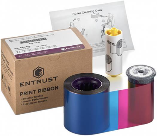 Entrust 525100-001-S100 YMCKT Colour Ribbon, 250 Full Colour Prints Per Roll, YMCKT Color Ribbon, Genuine Ribbon Direct From Source | 525100-001-S100 - eBuy UAE